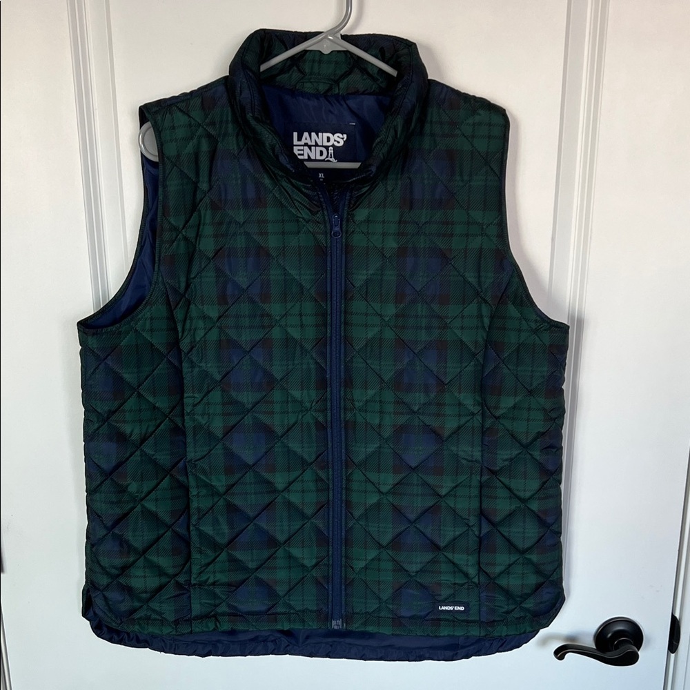 Lands’ End Puffer Vest.